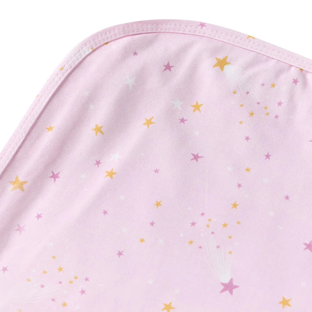 Snuggle Hunny Kids Linen Sheets Twinkle Organic Jersey Wrap & Topknot Set