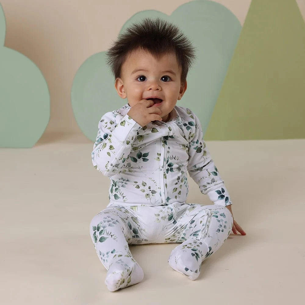 Snuggle Hunny Kids Unisex Onesie Eden Organic Snuggle Sleepsuit Zip Footie