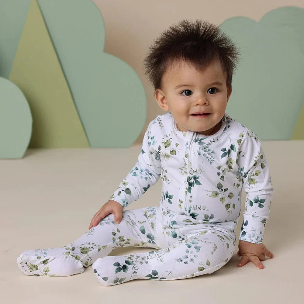 Snuggle Hunny Kids Unisex Onesie Eden Organic Snuggle Sleepsuit Zip Footie
