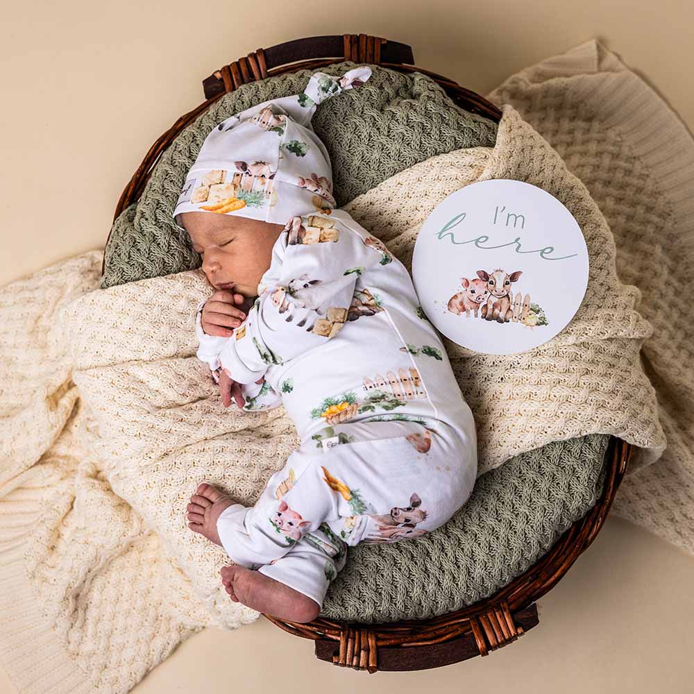 Fashion newborn snuggle suit