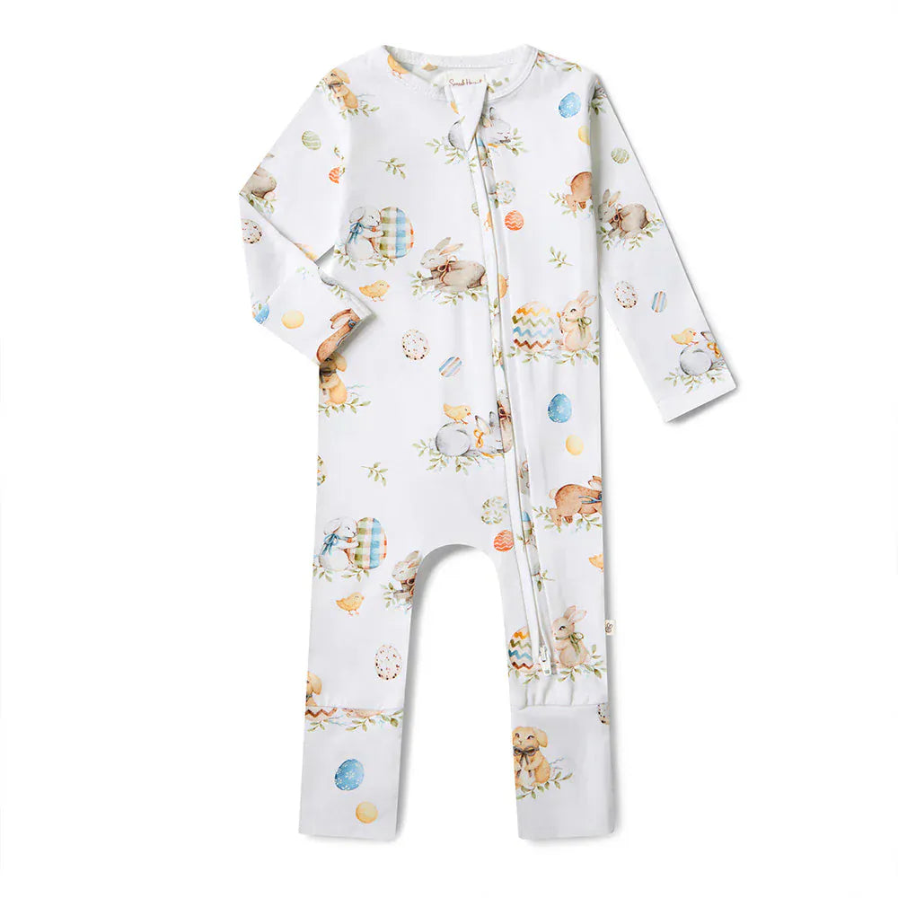 Snuggle Hunny Kids Unisex Onesie Flopsy Bunnies Organic Snugglesuit Convertible Romper