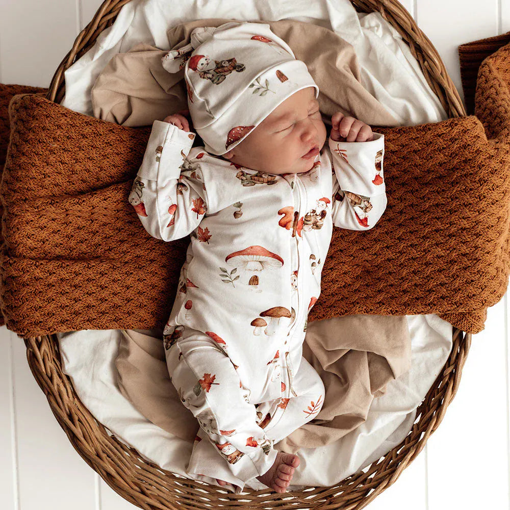 Snuggle Hunny Kids Unisex Onesie Gnomes Organic Snugglesuit Convertible Romper