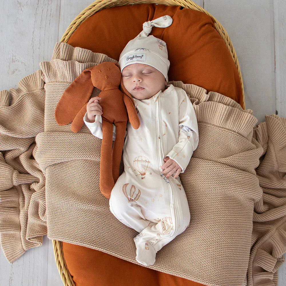Snuggle Hunny Kids Unisex Onesie Up & Away Organic Snuggle Sleepsuit Zip Footie