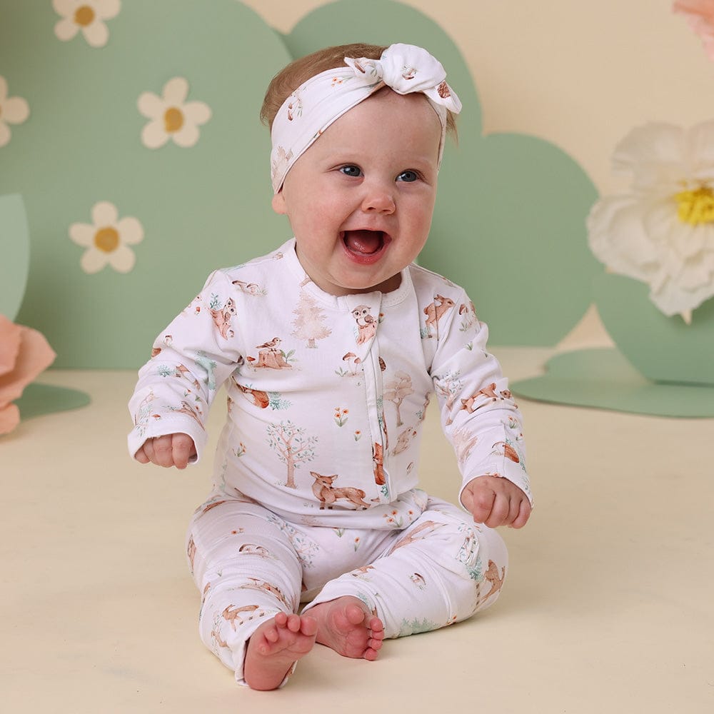 Snuggle Hunny Kids Unisex Onesie Woodland Tales Organic Snugglesuit Convertible Romper