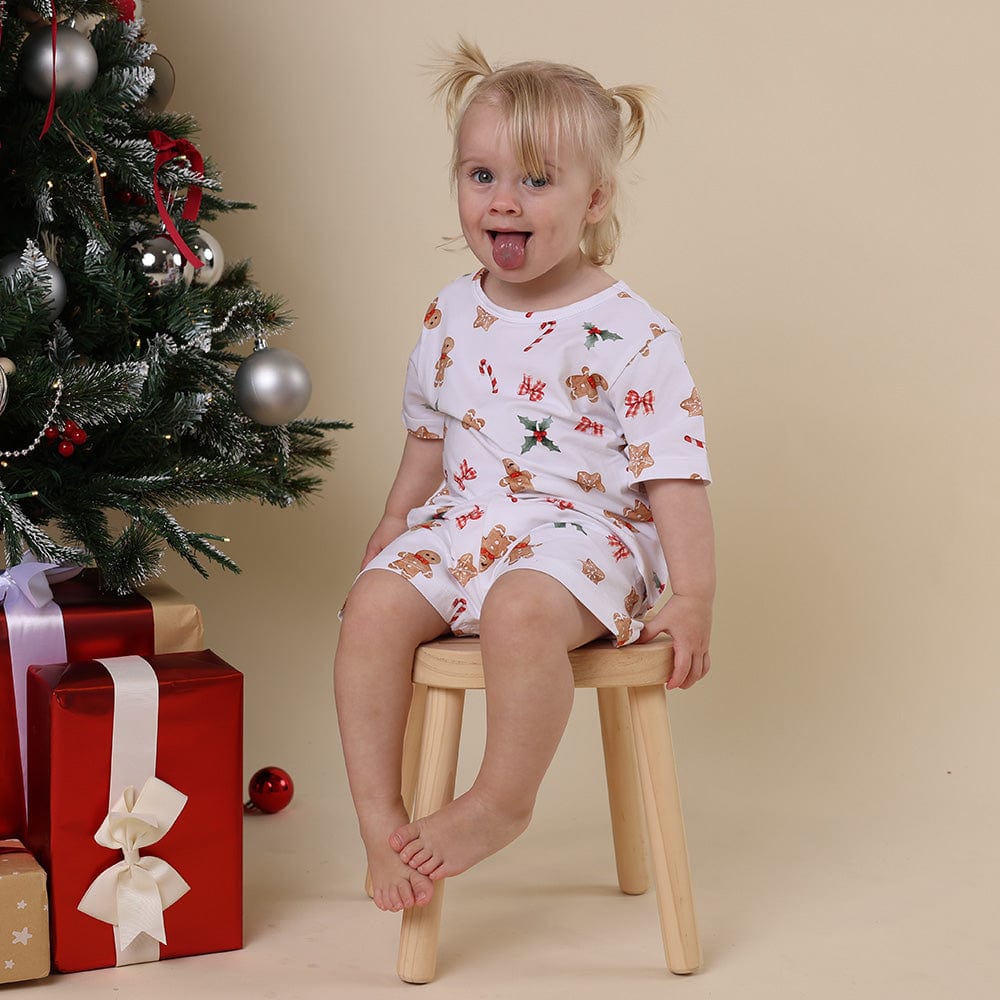 Snuggle Hunny Kids Unisex Sleepware Gingerbread Organic Kids PJ Set