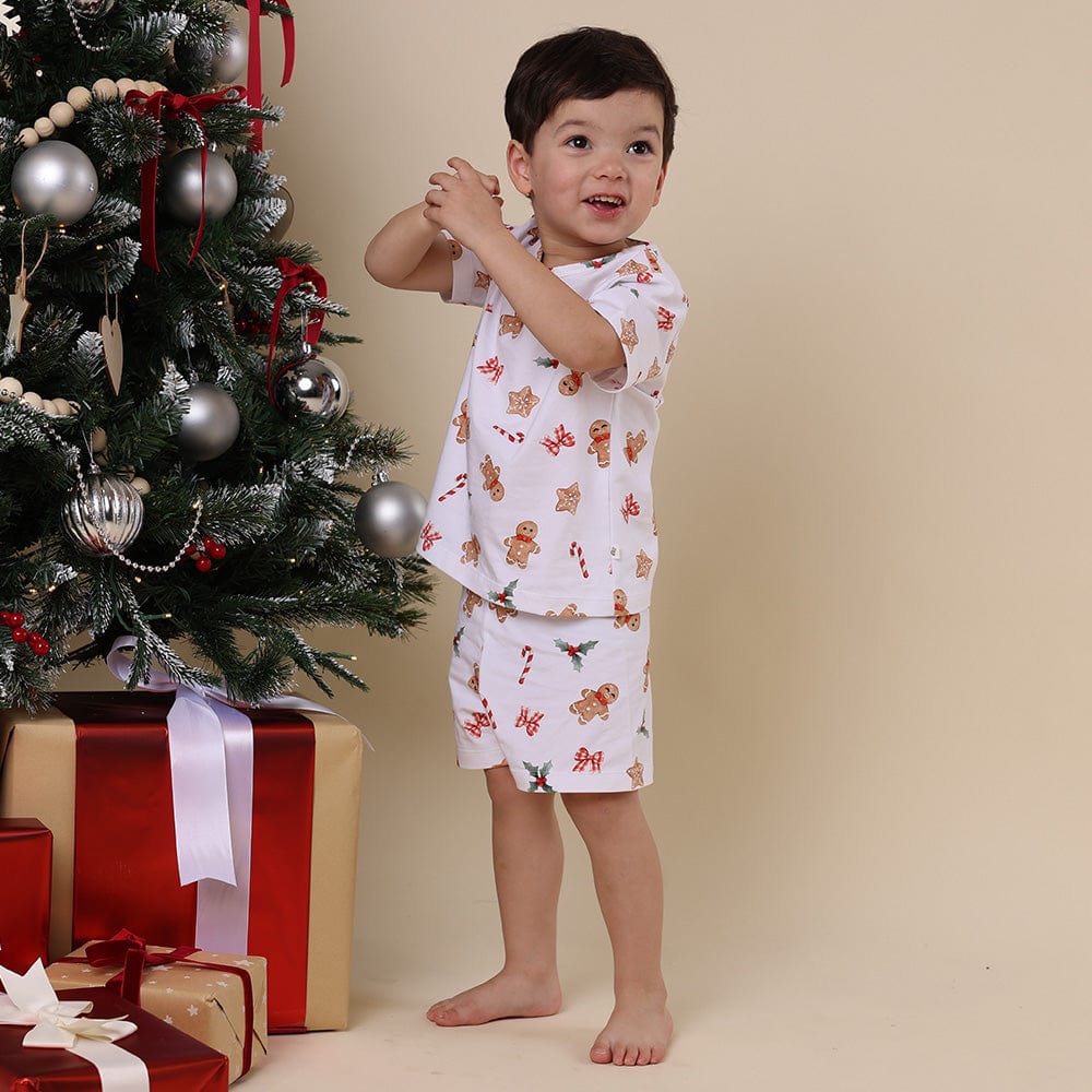 Snuggle Hunny Kids Unisex Sleepware Gingerbread Organic Kids PJ Set