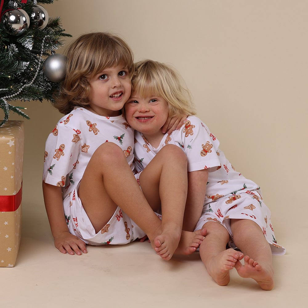 Snuggle Hunny Kids Unisex Sleepware Gingerbread Organic Kids PJ Set