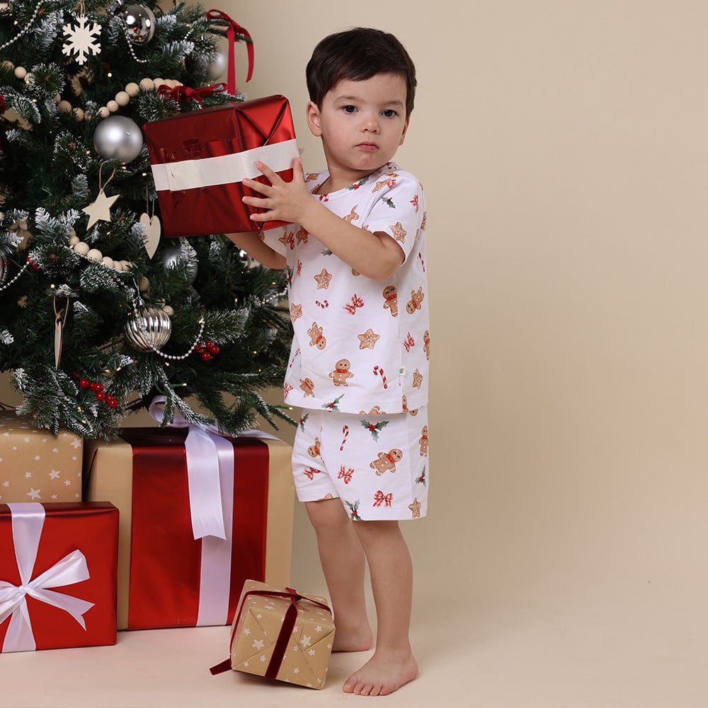 Snuggle Hunny Kids Unisex Sleepware Gingerbread Organic Kids PJ Set