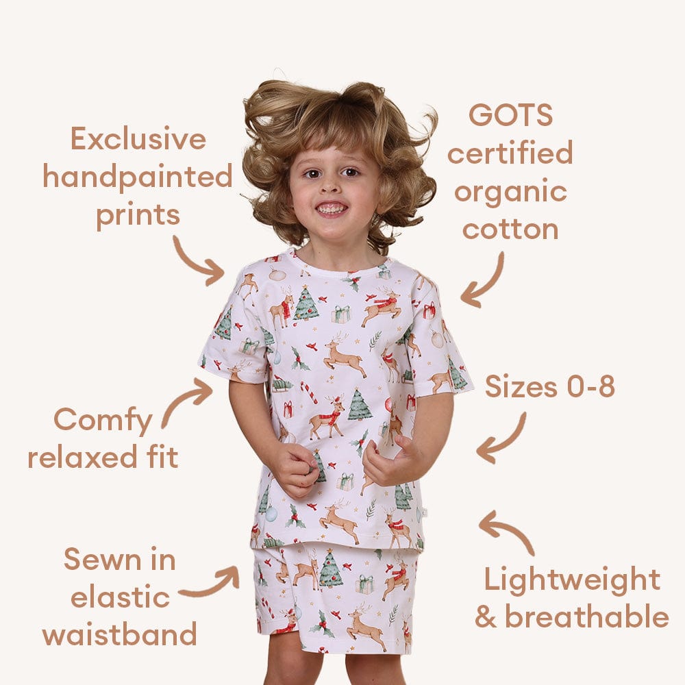 Snuggle Hunny Kids Unisex Sleepware Prancer & Friends Organic Kids PJ Set