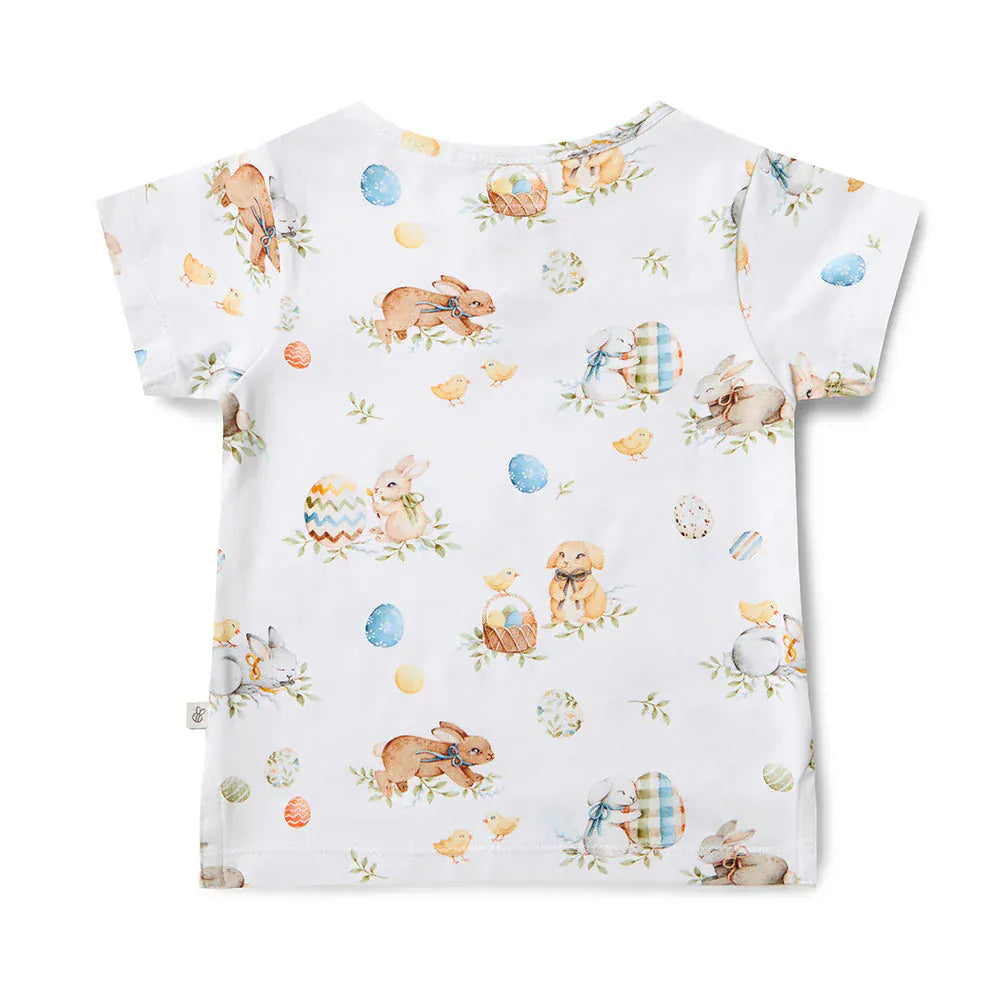 Snuggle Hunny Kids Unisex T-shirt Flopsy Bunnies Organic Short Sleeve Top