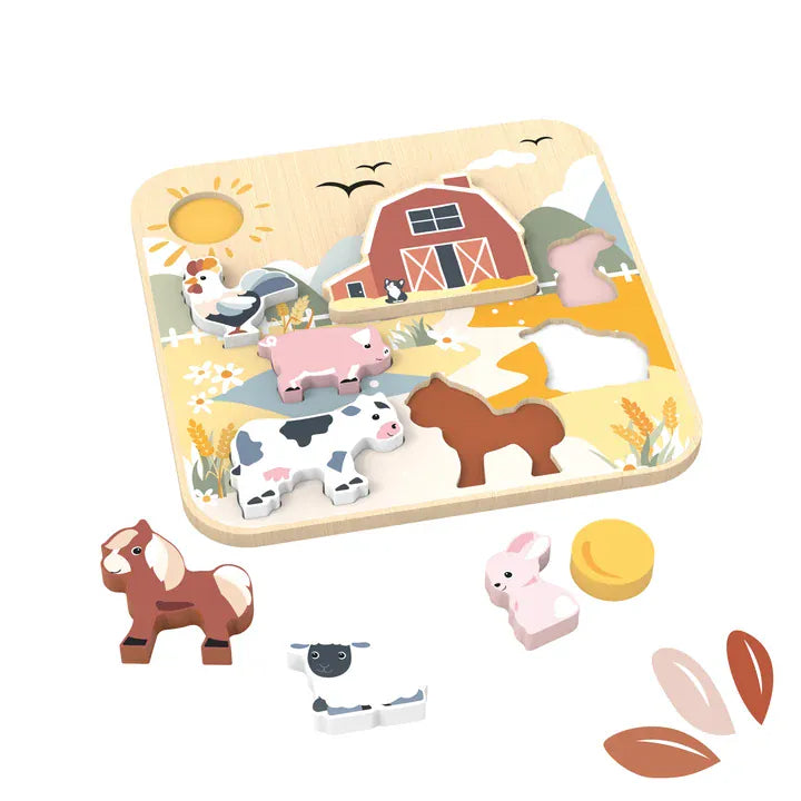 Speedy Monkey Toys Jumbo Farm Chunky Puzzle