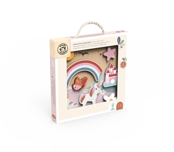 Speedy Monkey Toys Jumbo Unicorn Chunky Puzzle