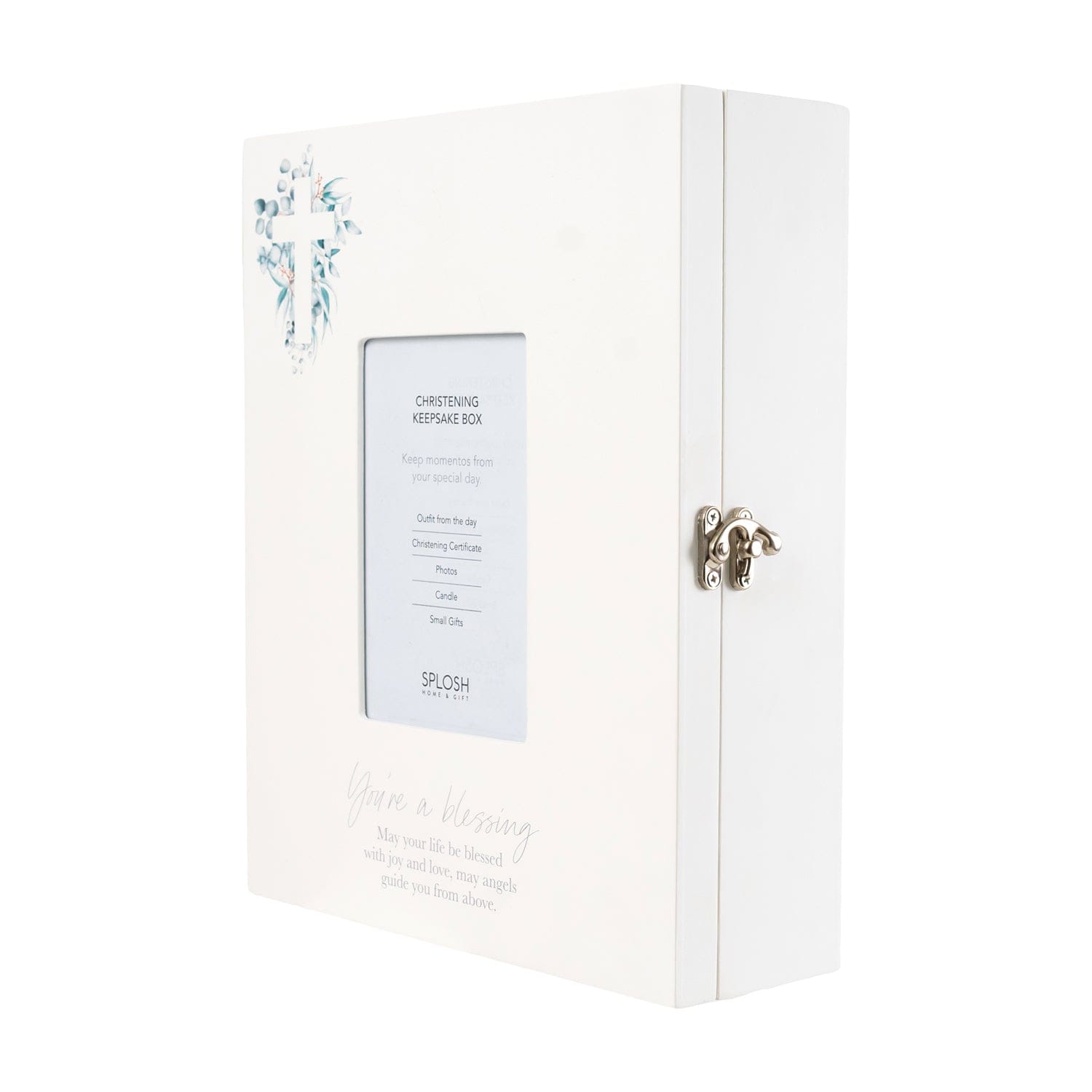 Splosh Gift Frames No Colour Christening Keepsake Box