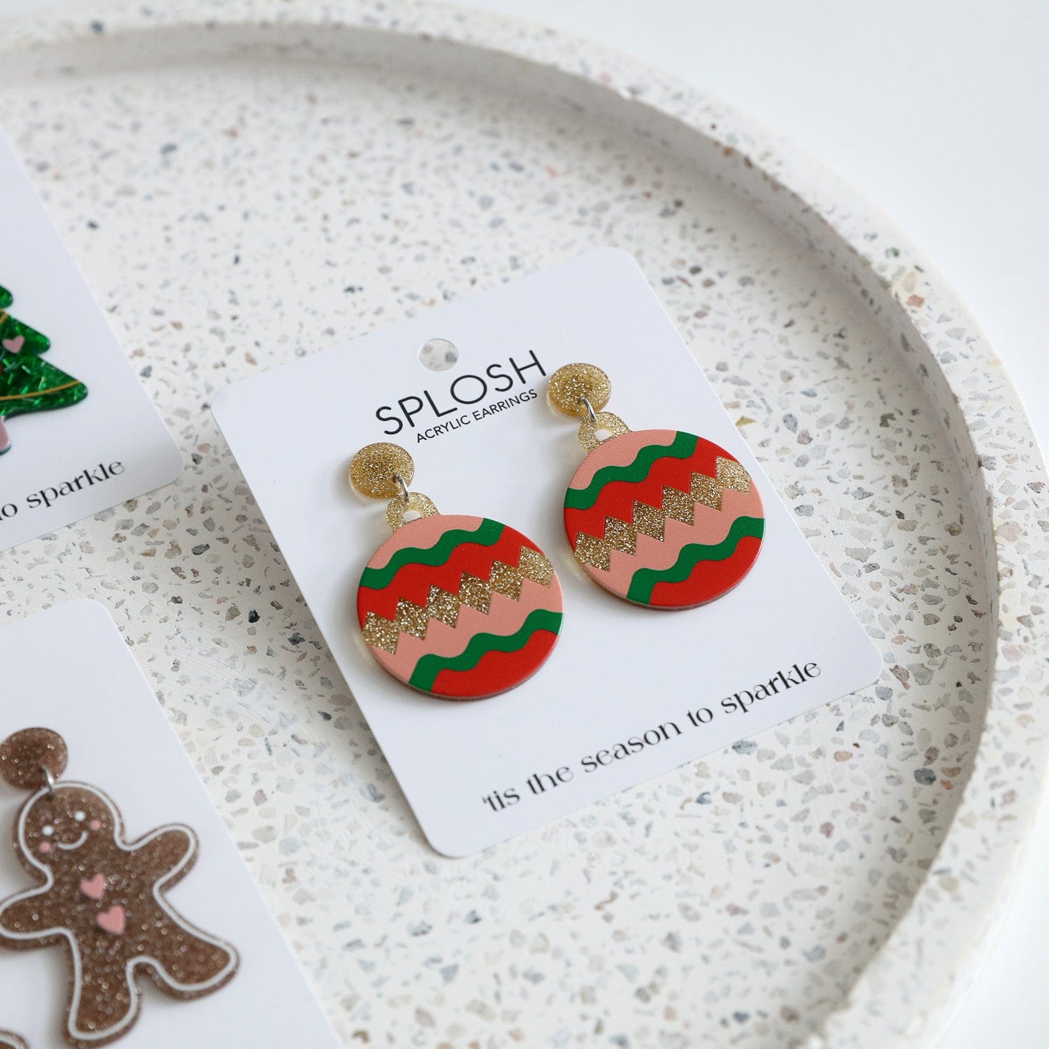 Splosh Girls Accessory Christmas Ornament Earrings