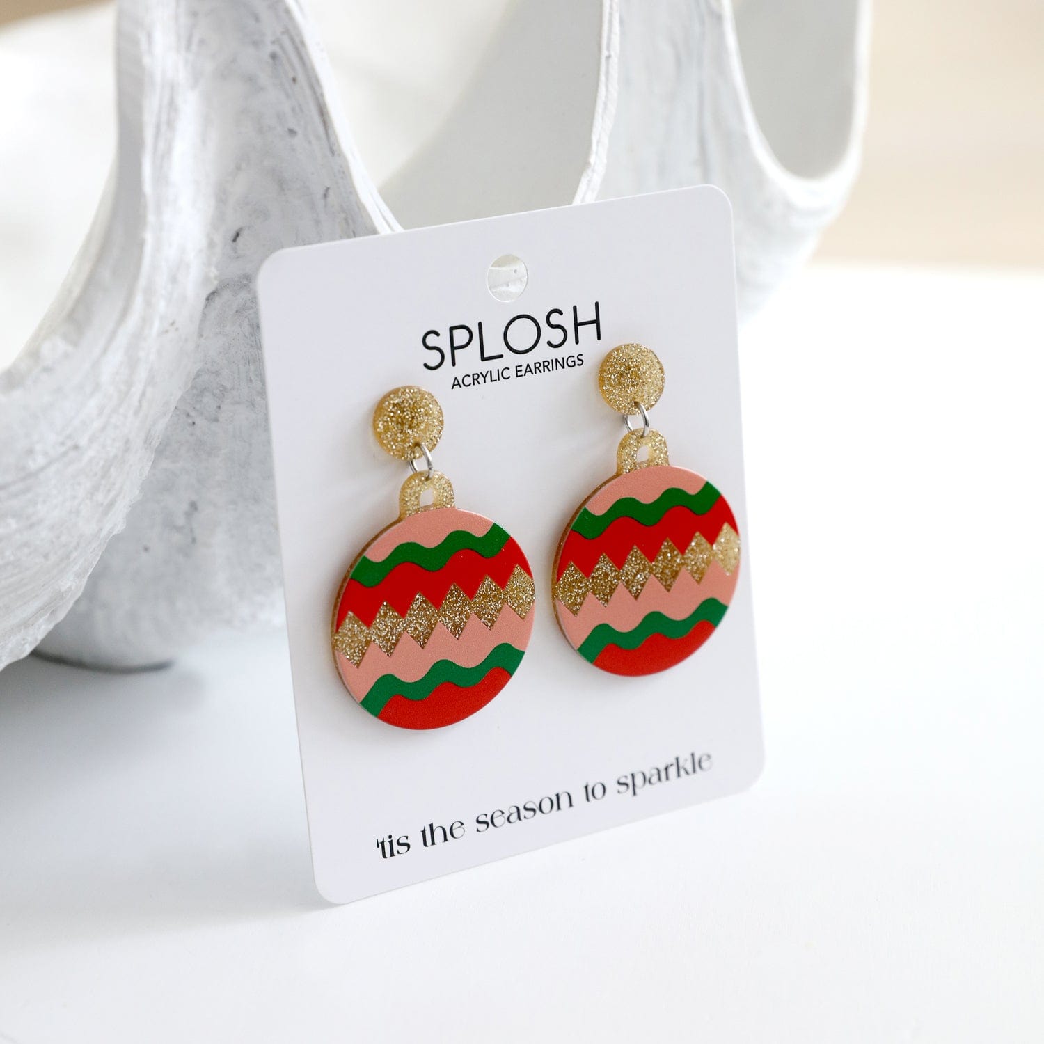 Splosh Girls Accessory Christmas Ornament Earrings