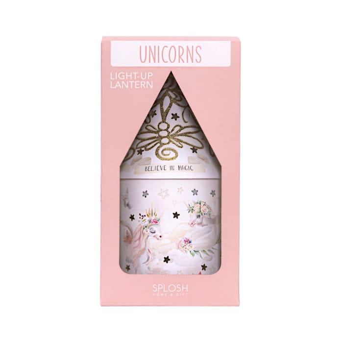Splosh Unicorn Light Up House room décor with whimsical unicorn design and glowing windows