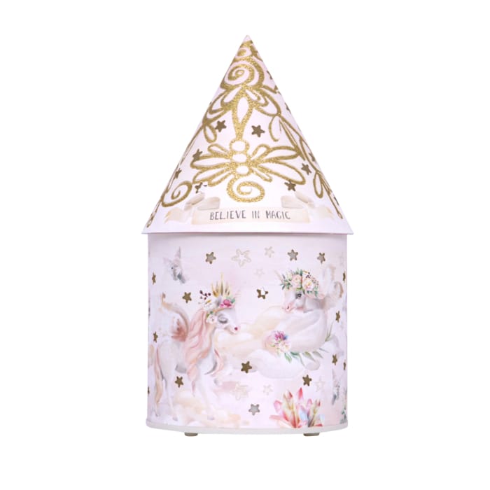 Splosh Unicorn Light Up House room décor with whimsical unicorn design and glowing windows