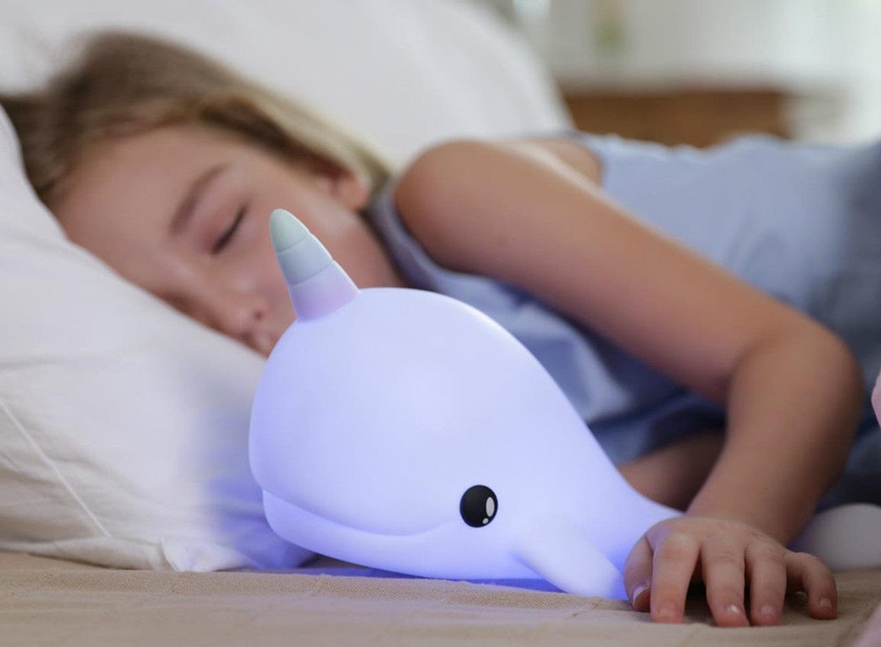 Stellar Haus Room Decor Squishy Narwhal USB Rechargeable Night Light