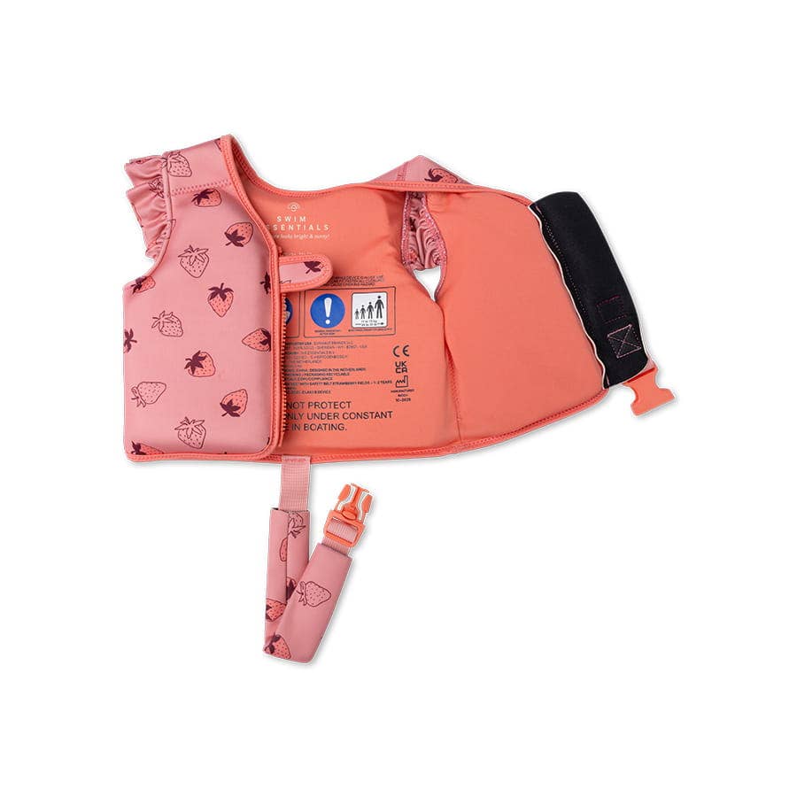 Swim Essentials Swim Kids Swimming Vest - Strawberry Fields, 1-2 yrs