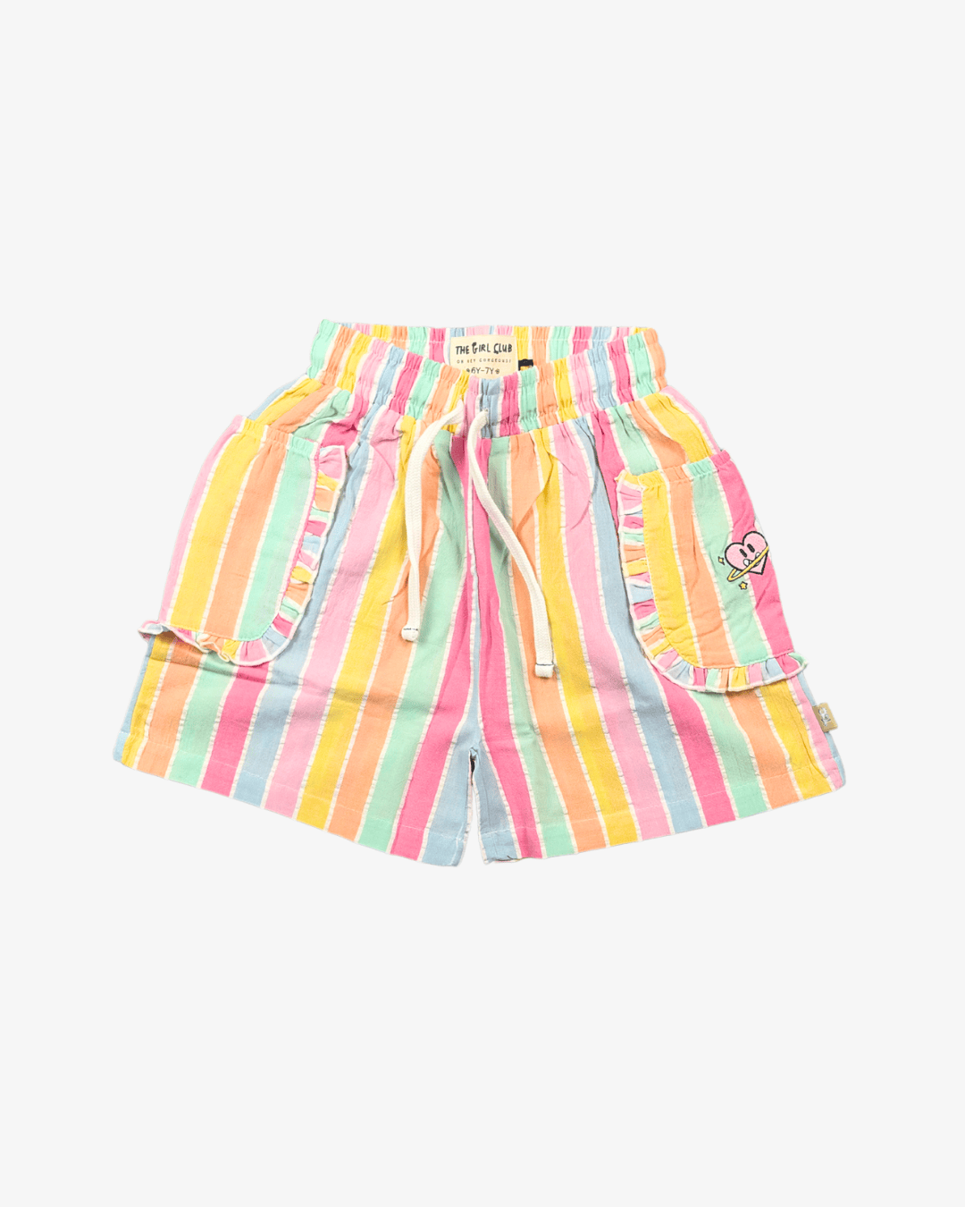 The Girl Club Girls Bottoms Summer Stripe Shorts