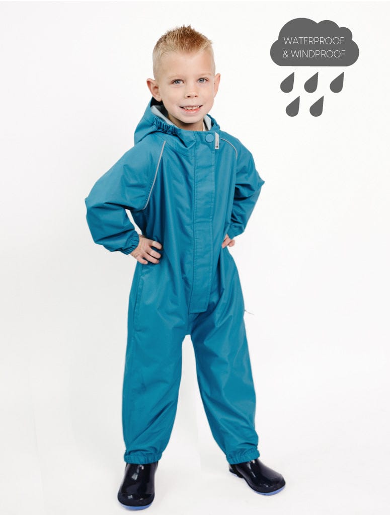 Therm Boys All In Ones 12-18M SplashMagic Rainsuit - Deep Teal