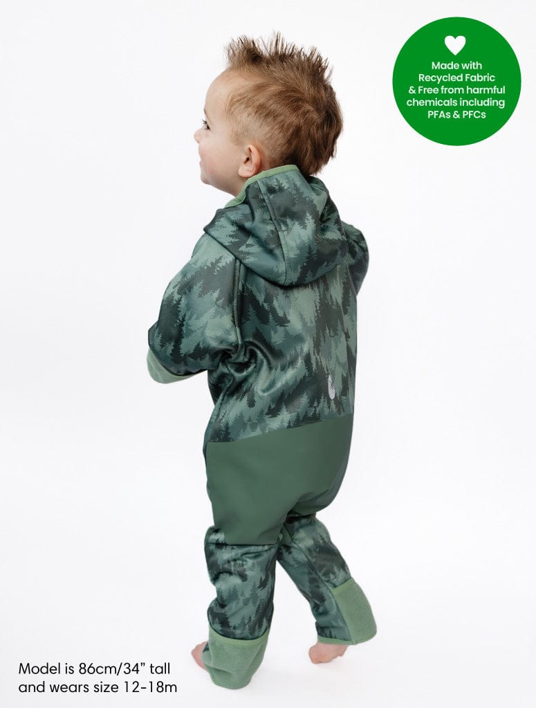 Therm Boys All In Ones All-Weather Fleece Onesie - Forest Camo