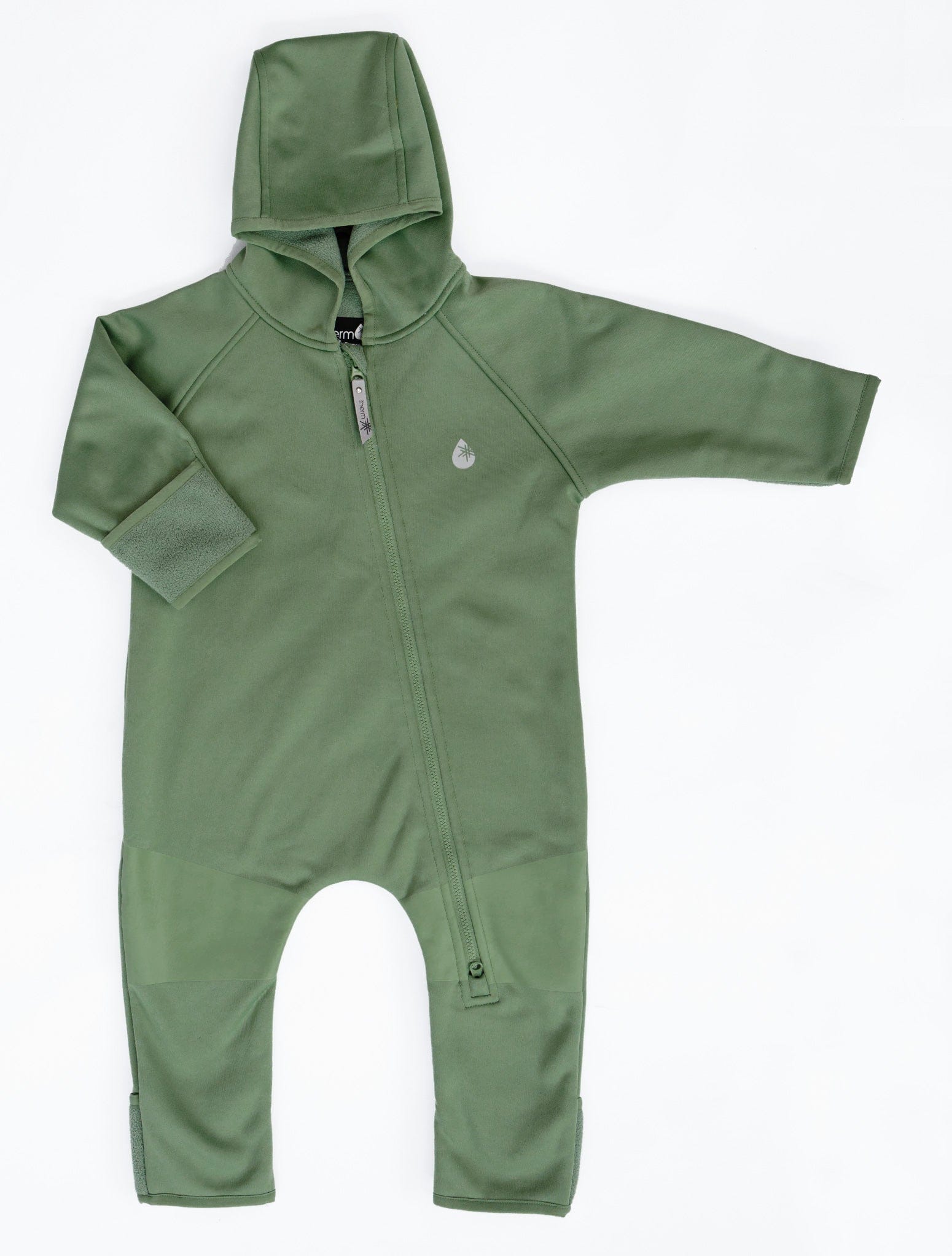 Therm Boys All In Ones All-Weather Fleece Onesie - Forest Moss