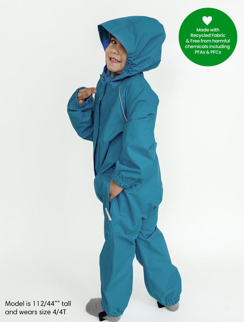 Therm Boys All In Ones SplashMagic Rainsuit - Deep Teal