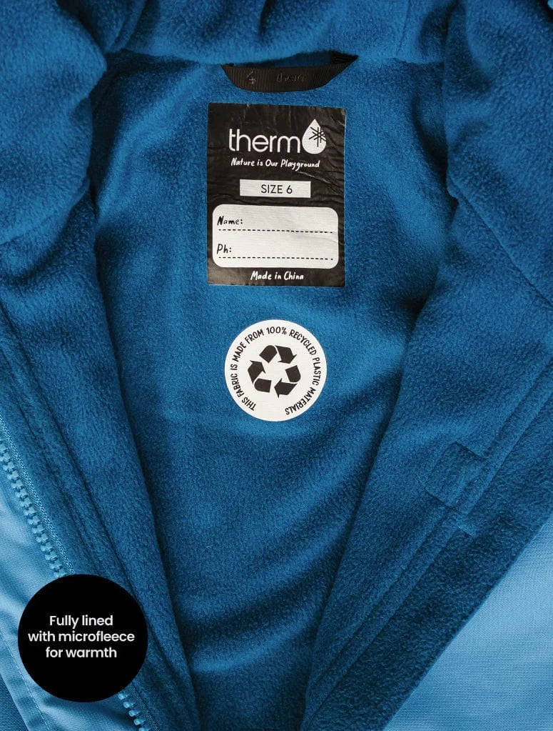 Therm Boys Jacket SplashMagic Rainshell - Tide Blue | Smiley