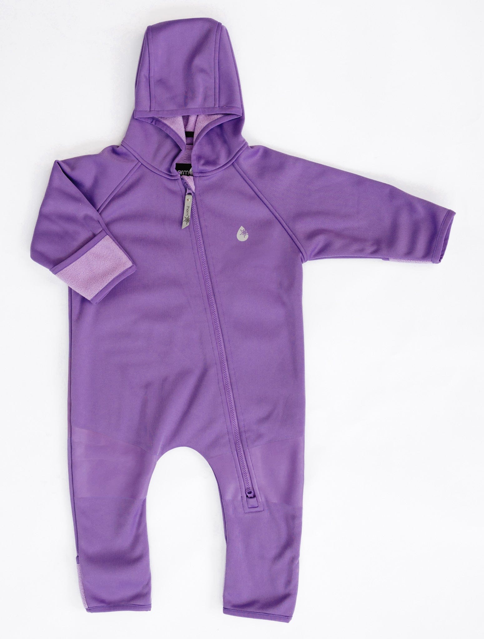 Therm Girls All In One All-Weather Fleece Onesie - Violet