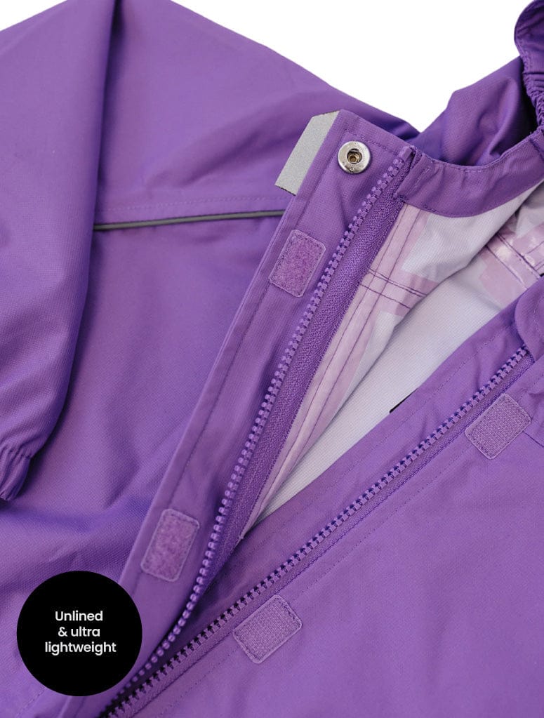 Therm Girls All In One SplashMagic Rainsuit - Violet
