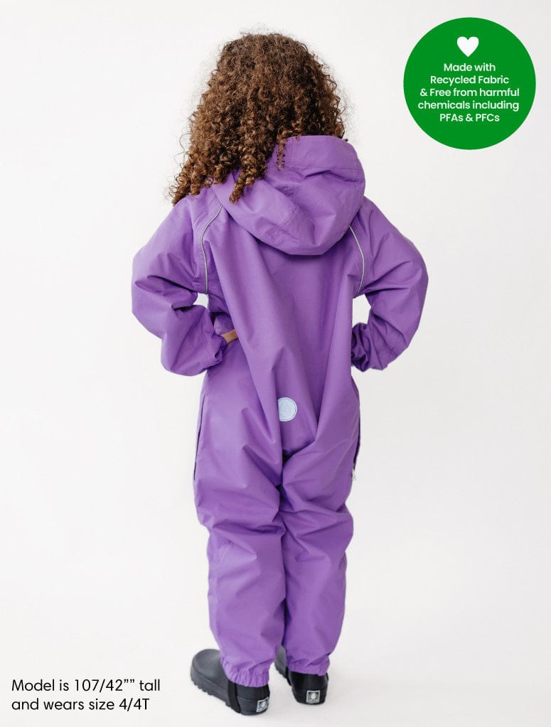 Therm Girls All In One SplashMagic Rainsuit - Violet