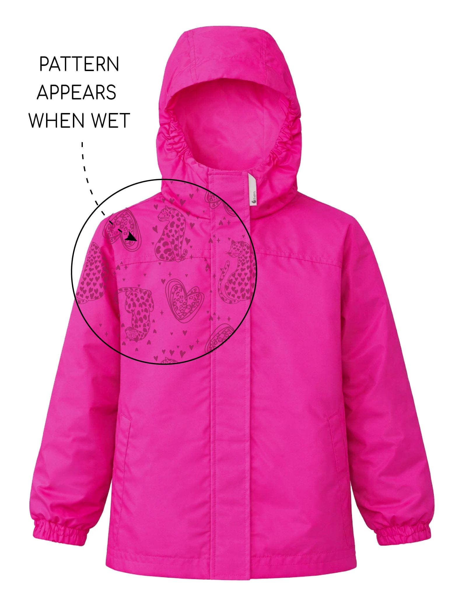 Therm Girls Jacket Splashmagic Rainshell - Neon Pink