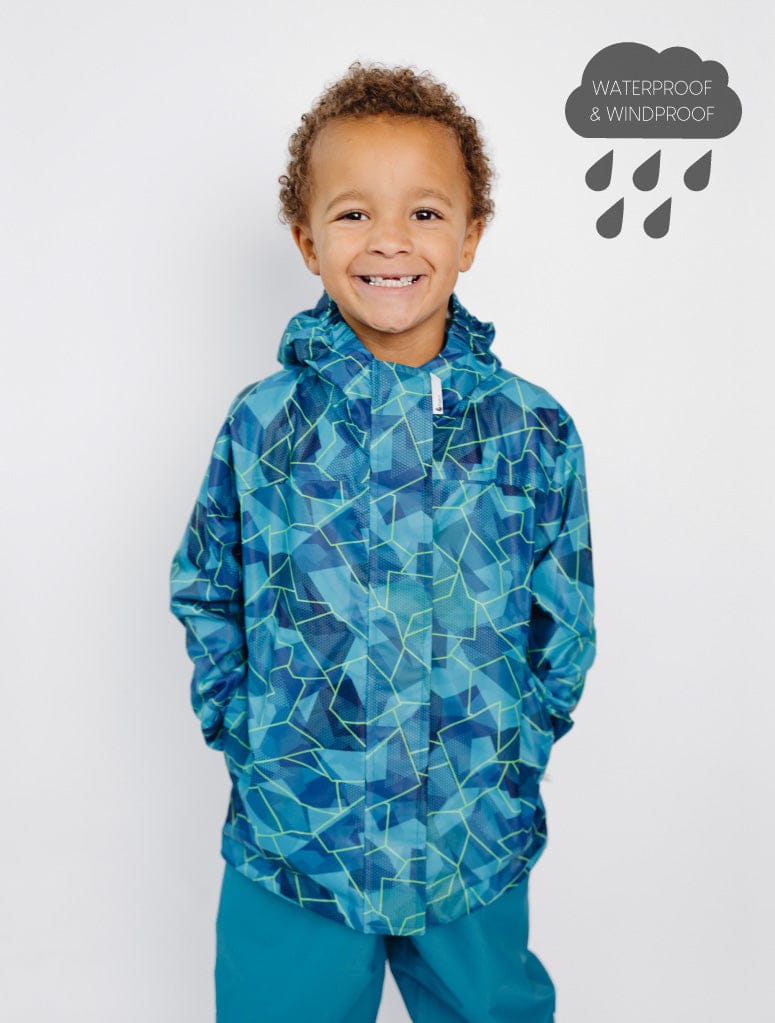 Therm Unisex Jacket 2Y 10K Packaway Rainshell - Geo Tech