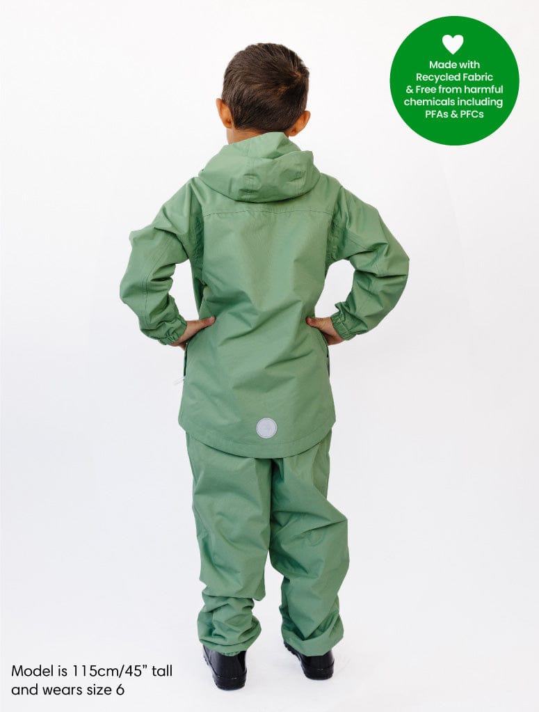 Therm Unisex Jacket Splashmagic Rainshell - Forest Moss