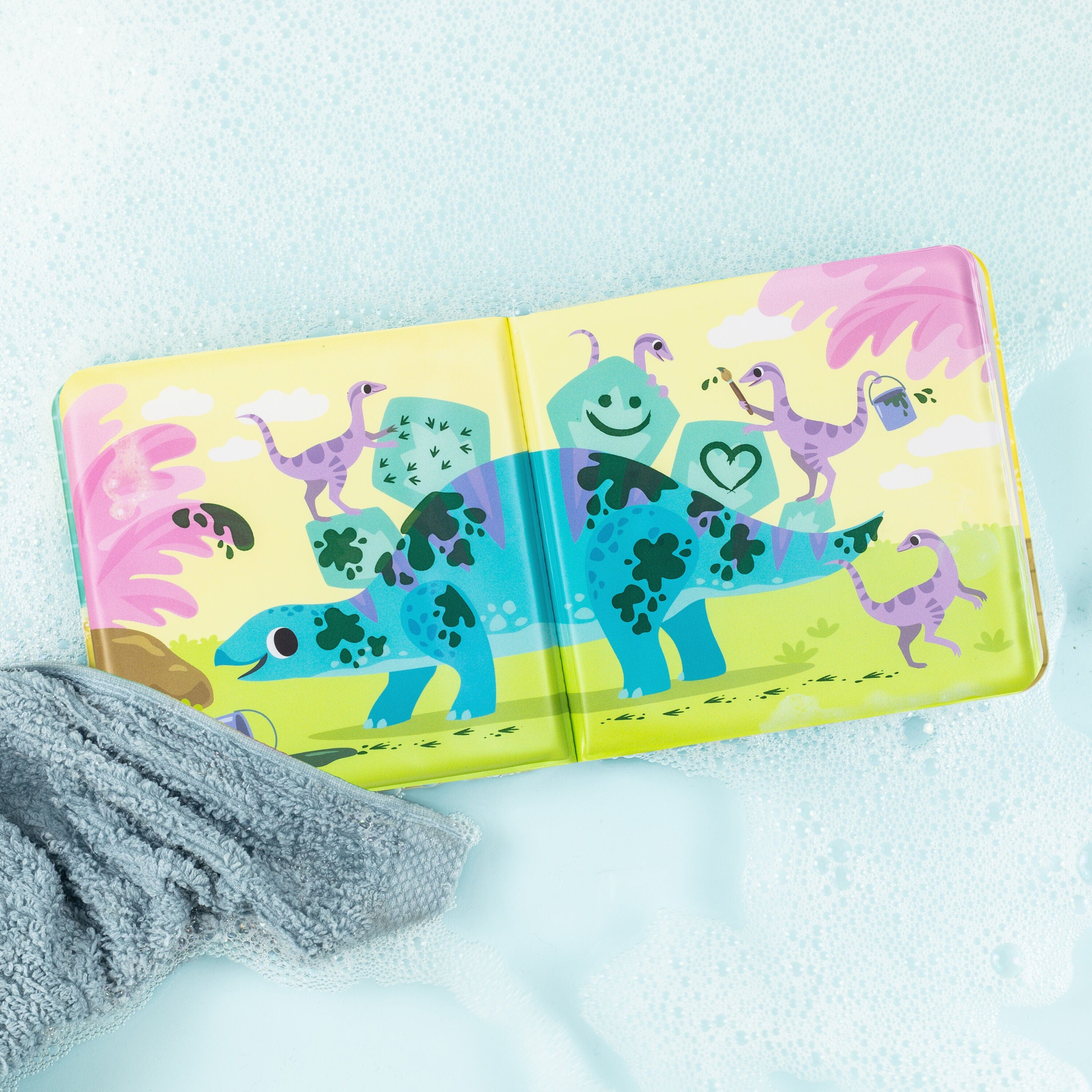 Tiger Tribe Bath Toys Bath Book - Messy Dinosaurs