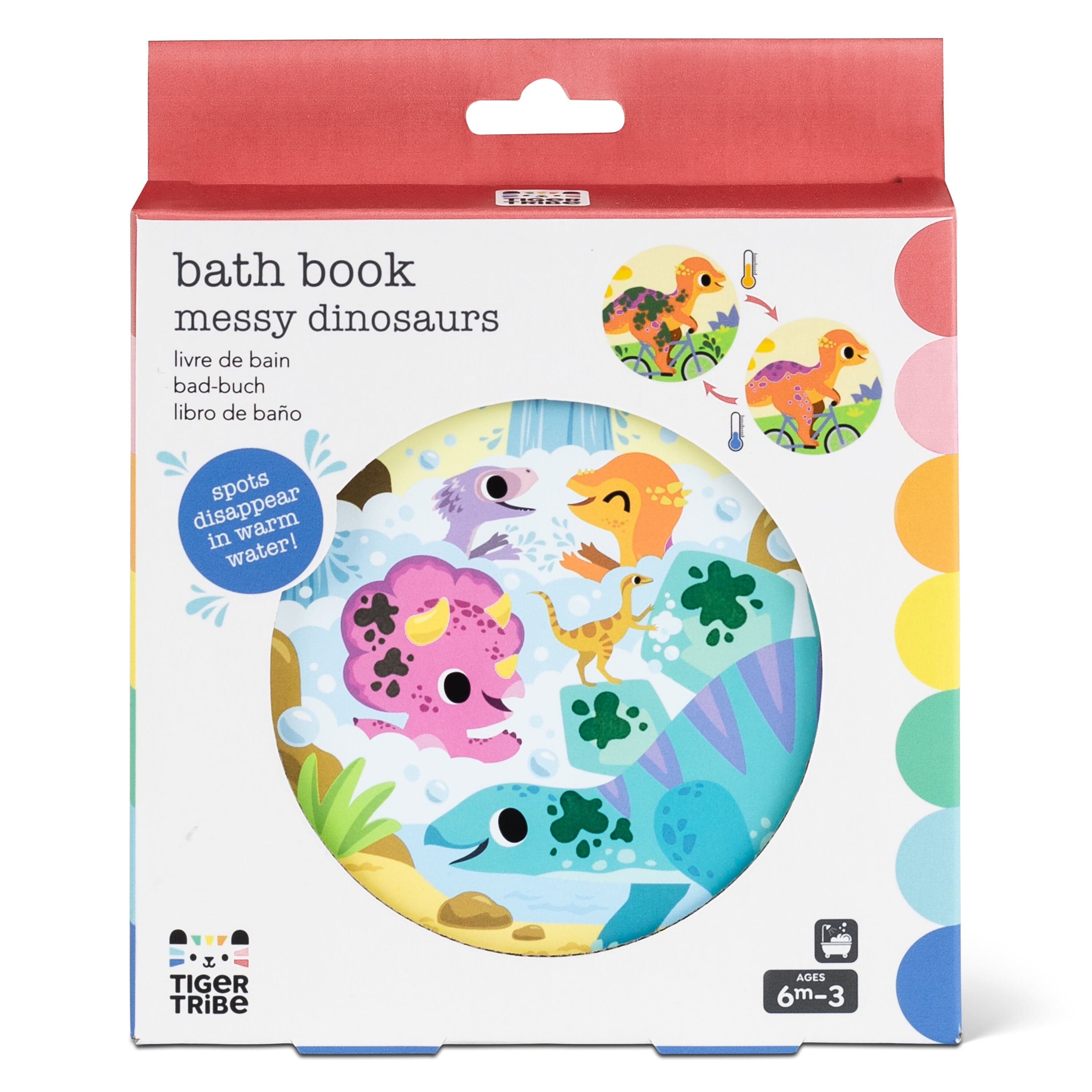 Tiger Tribe Bath Toys Bath Book - Messy Dinosaurs