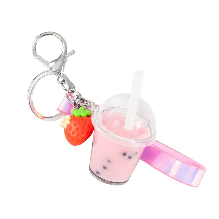 Tiger Tribe Gift Stationery Bag Charm Kit - Strawberry Bubble Tea