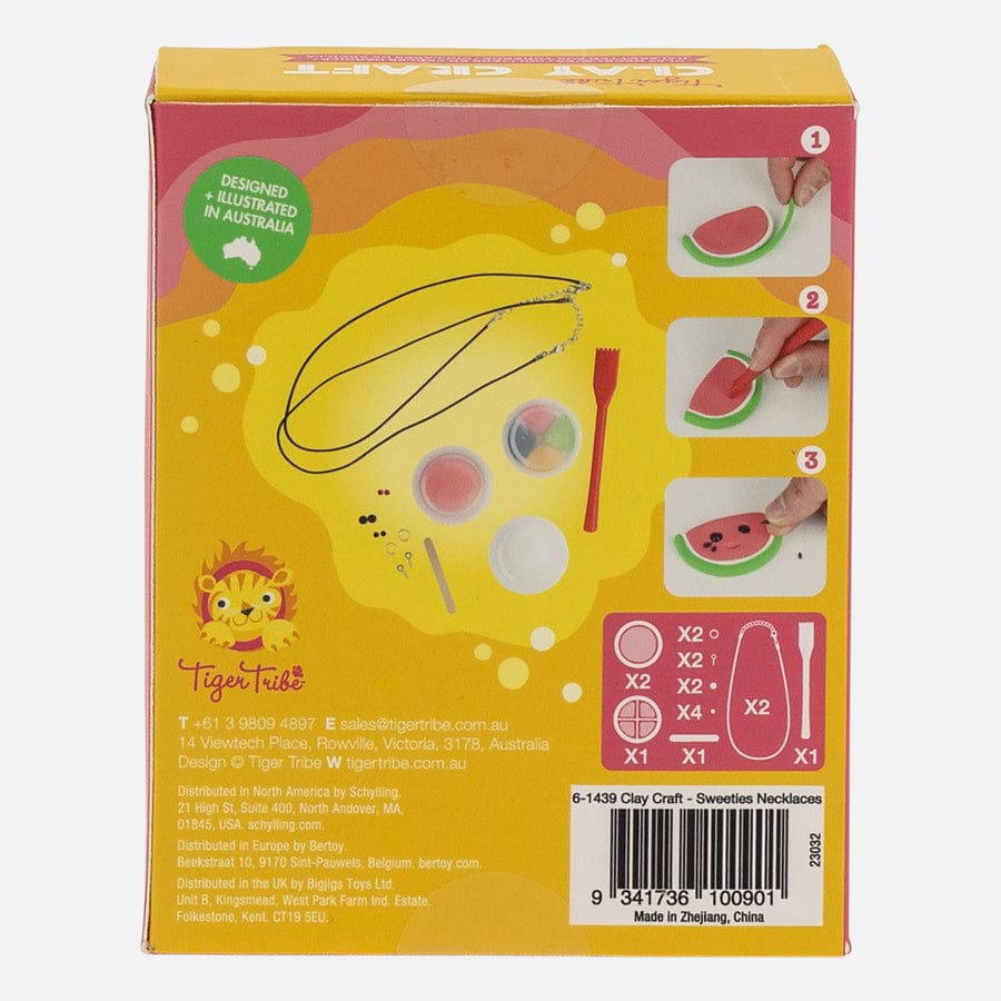 Tiger Tribe Gift Stationery Clay Craft - Sweeties Necklaces