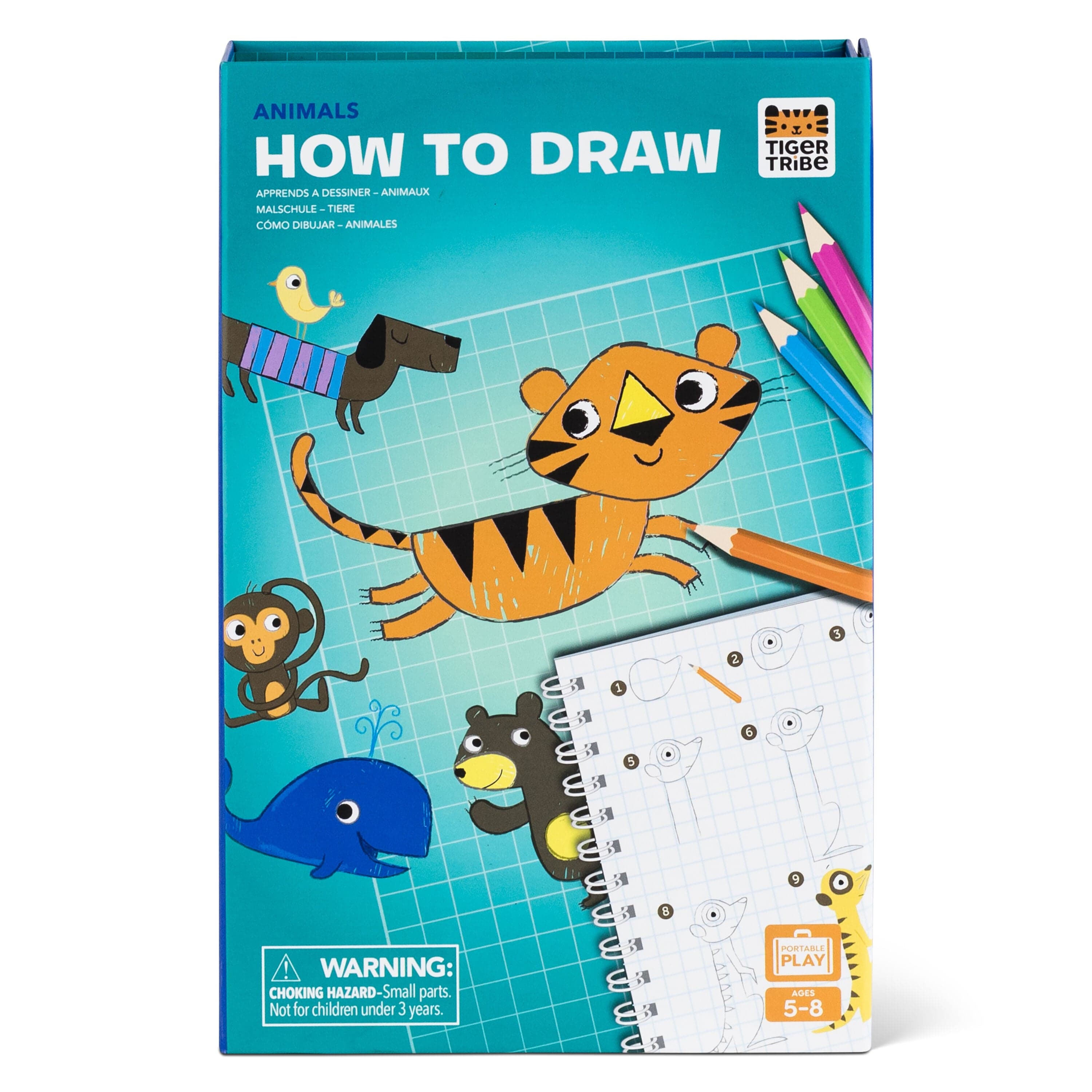 Tiger Tribe Gift Stationery How to Draw - Animals