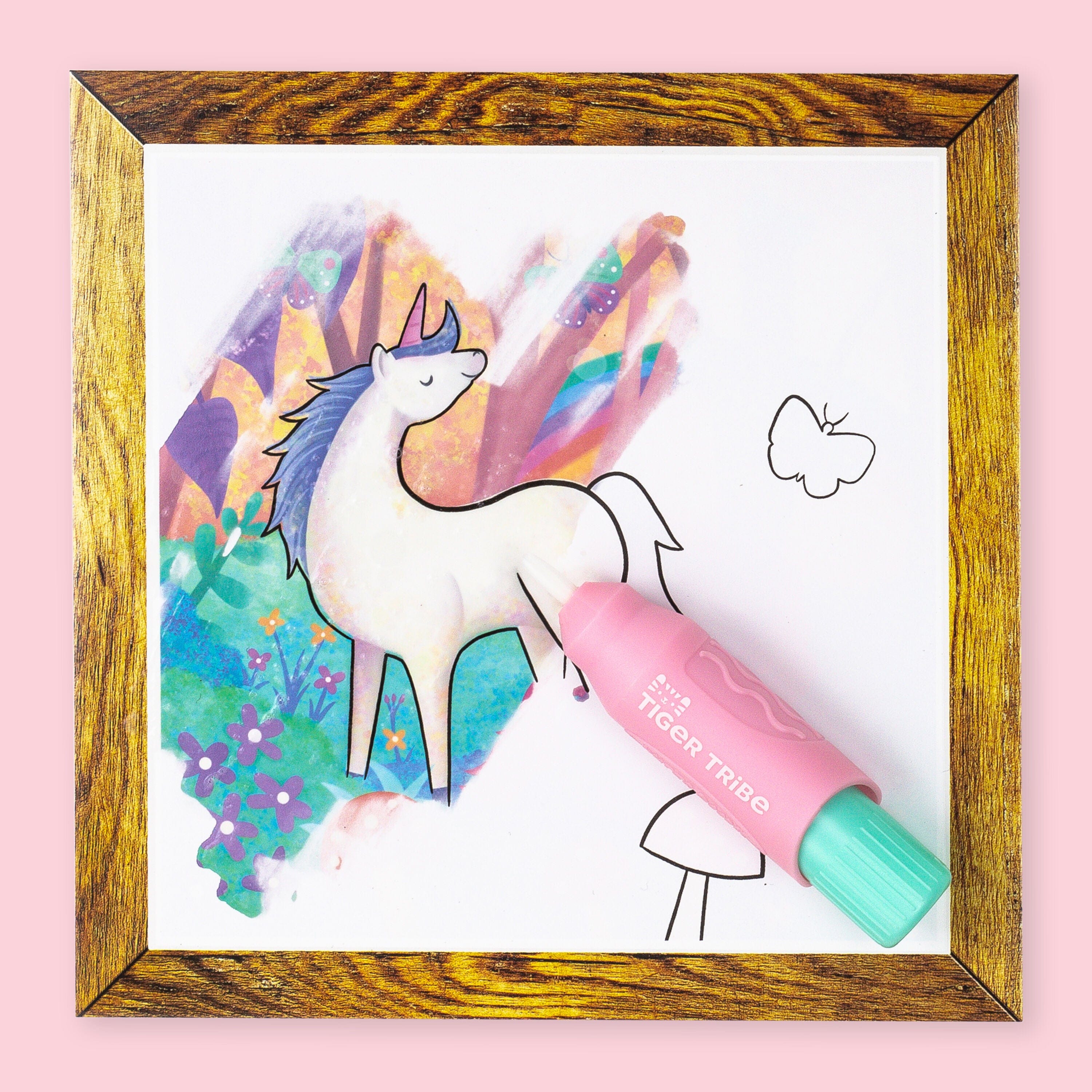 Tiger Tribe Gift Stationery Magic Painting World - Unicorns & Friends