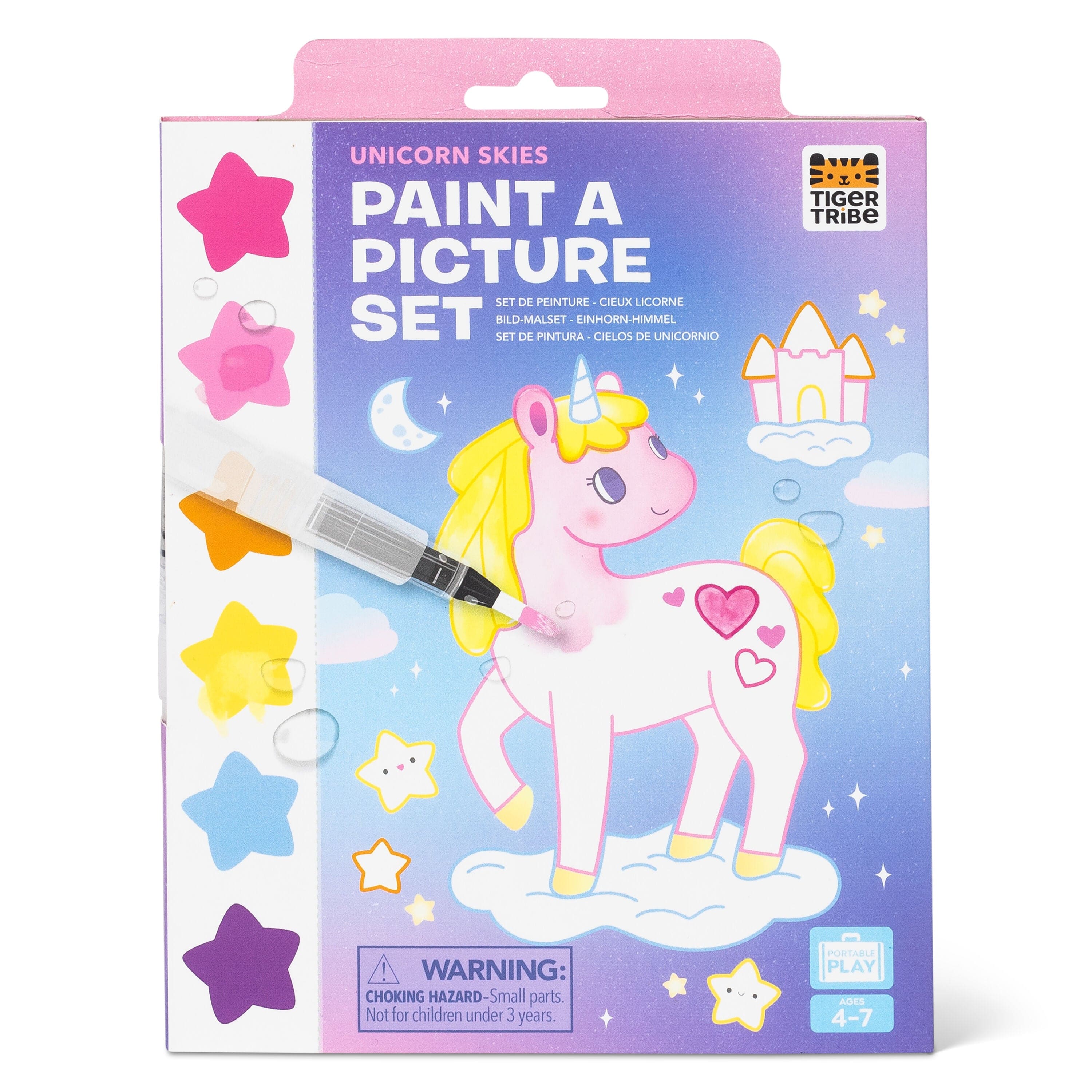 Tiger Tribe Gift Stationery Paint A Picture Set - Unicorn Skies