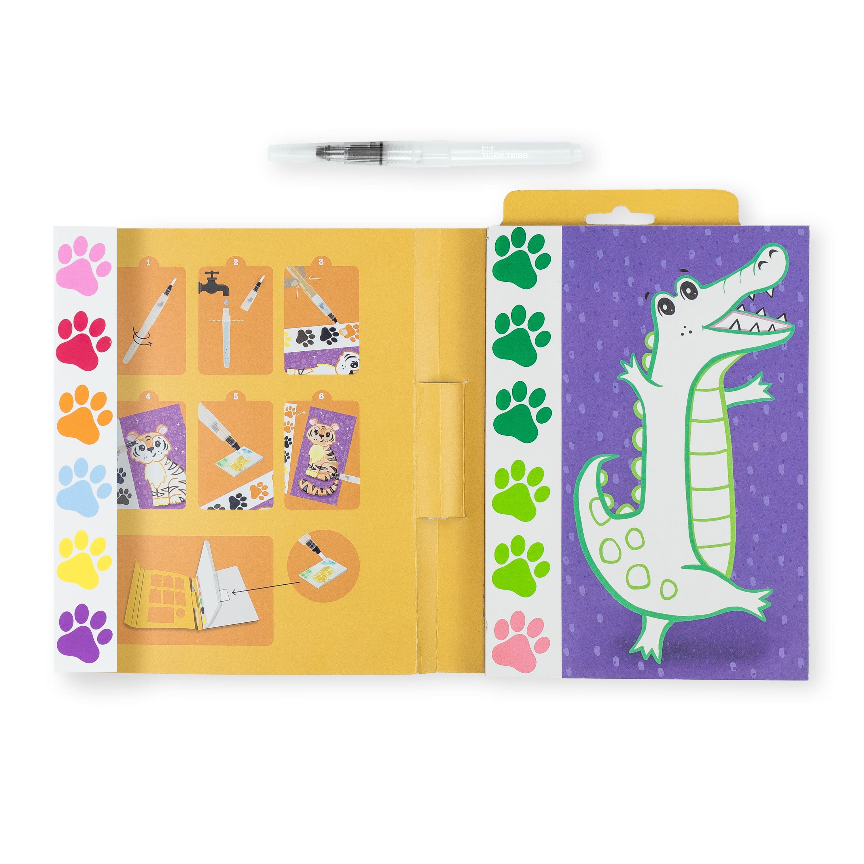 Tiger Tribe Gift Stationery Paint A Picture Set - Wild Animals