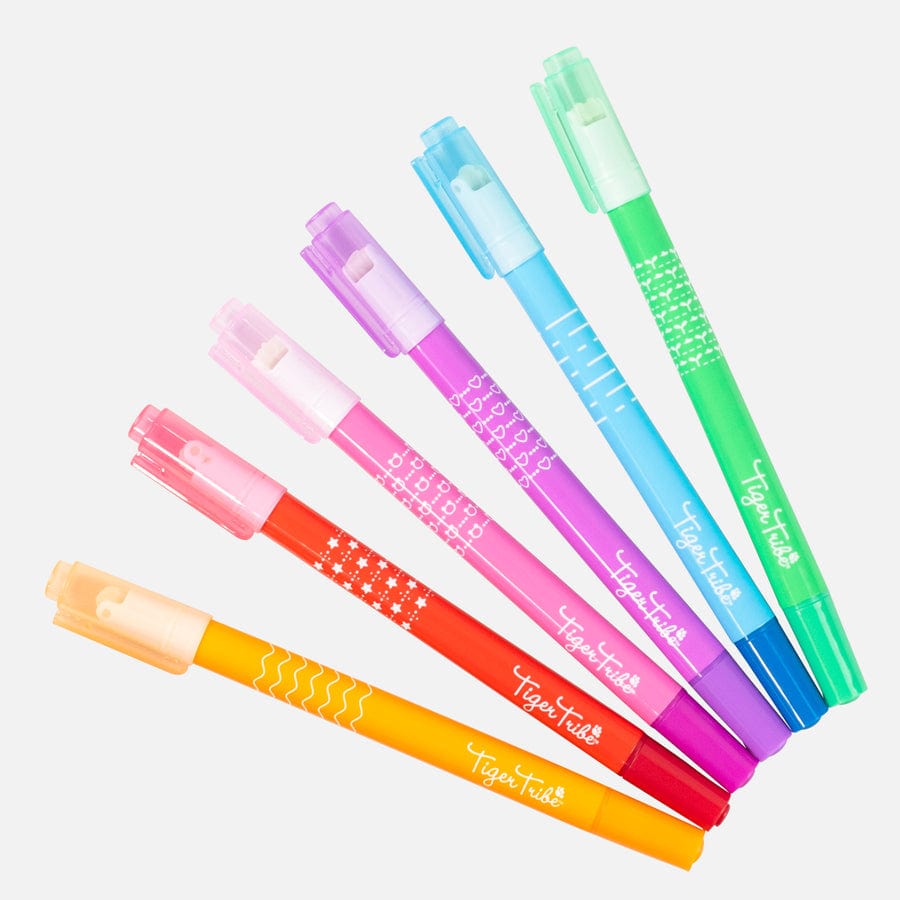 Tiger Tribe Gift Stationery Roller Pattern Pens