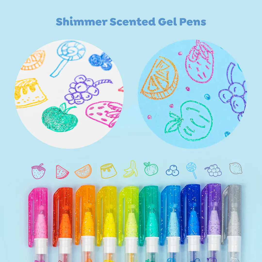 Tiger Tribe Gift Stationery Shimmer Scented Gel Pens