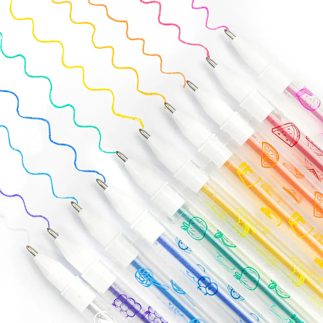 Tiger Tribe Gift Stationery Shimmer Scented Gel Pens