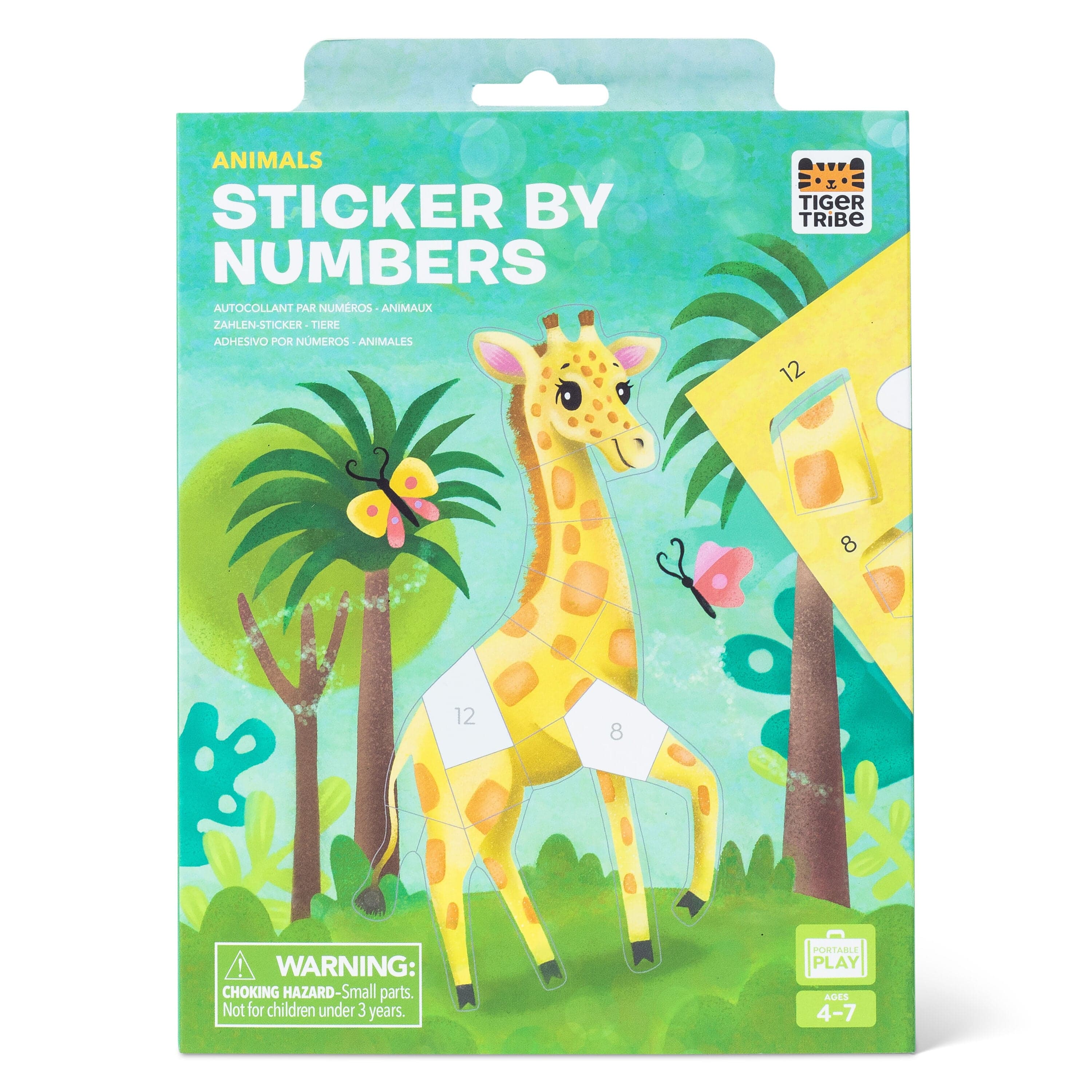 Tiger Tribe Gift Stationery Sticker by Numbers - Animals
