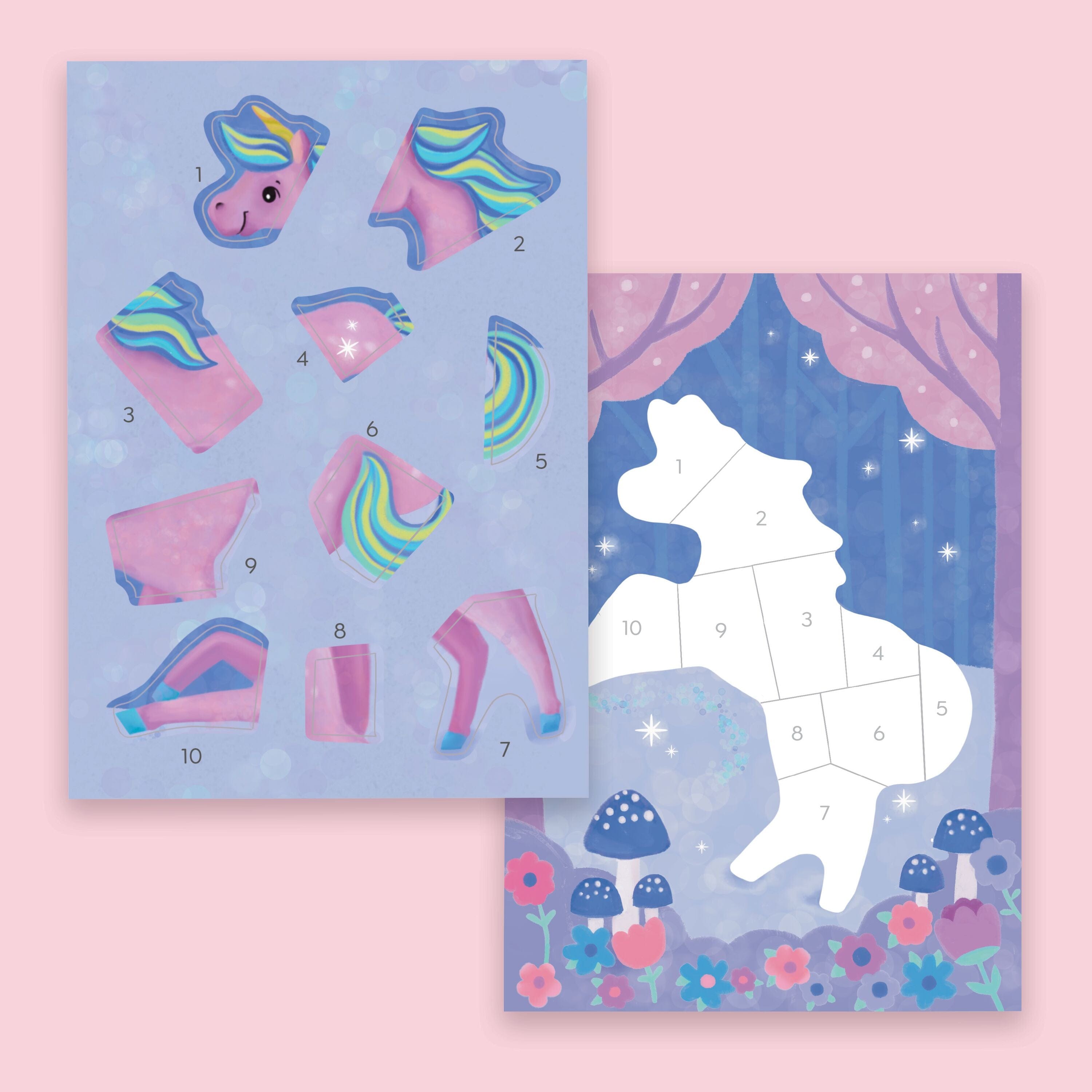 Tiger Tribe Gift Stationery Sticker by Numbers - Magical Garden