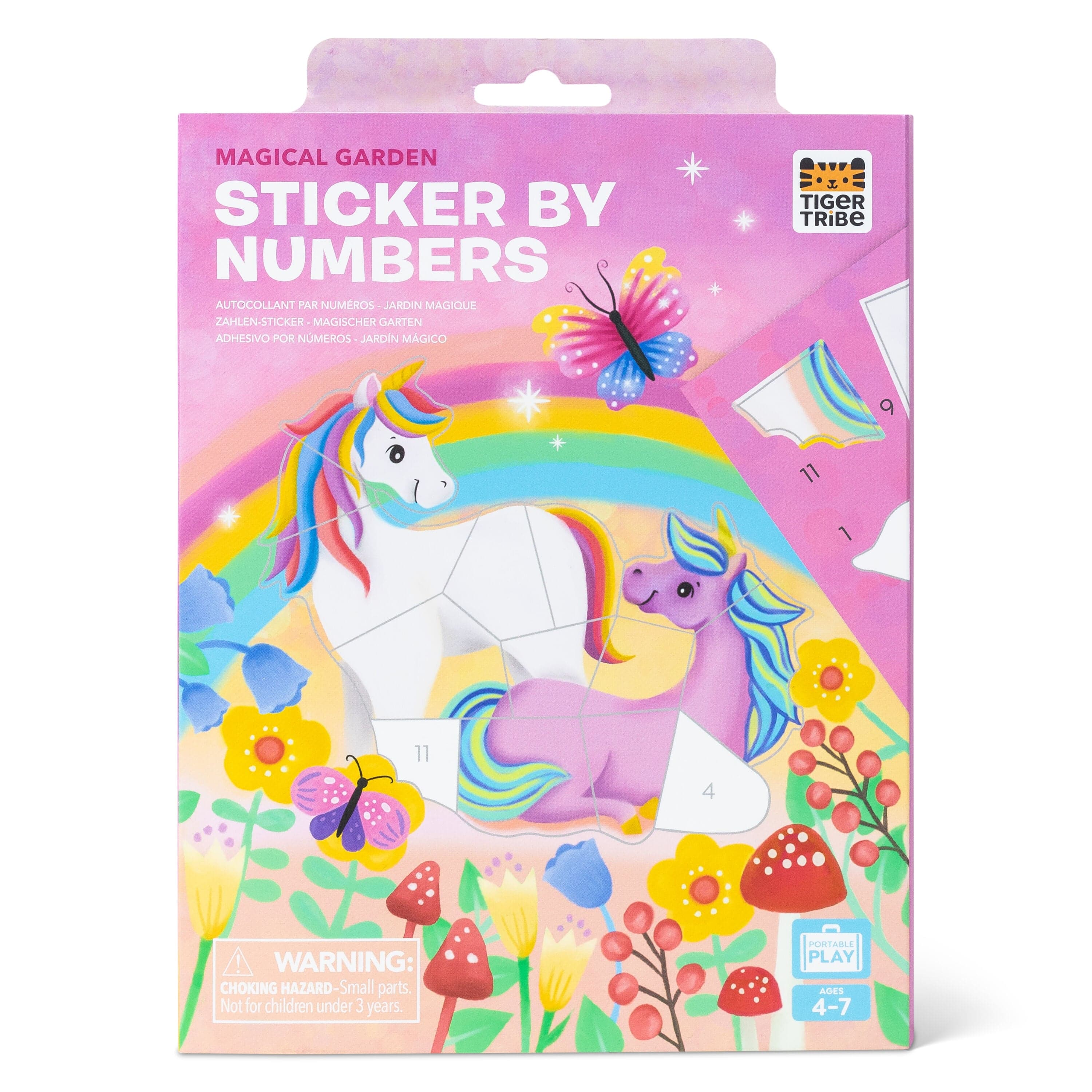 Tiger Tribe Gift Stationery Sticker by Numbers - Magical Garden