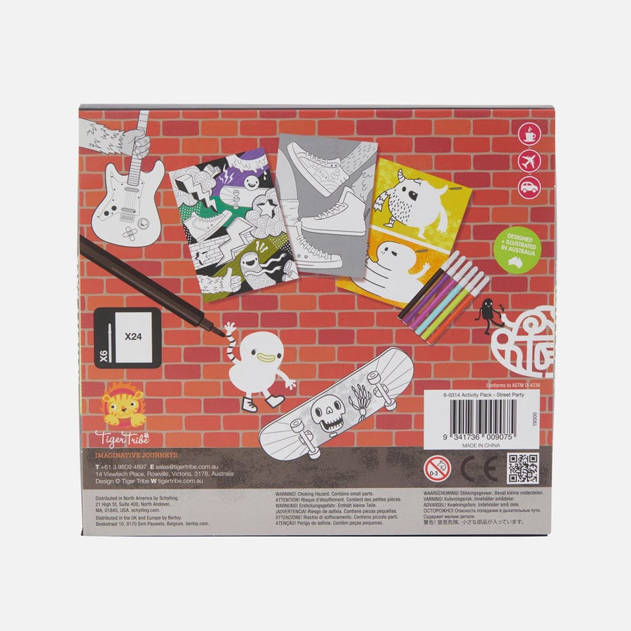 Tiger Tribe Gift Stationery Street Party Activity Pack Street Party